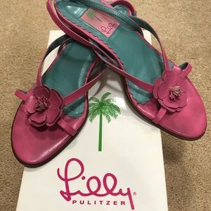 Lilly Pulitzer Flamingo Pink sandals